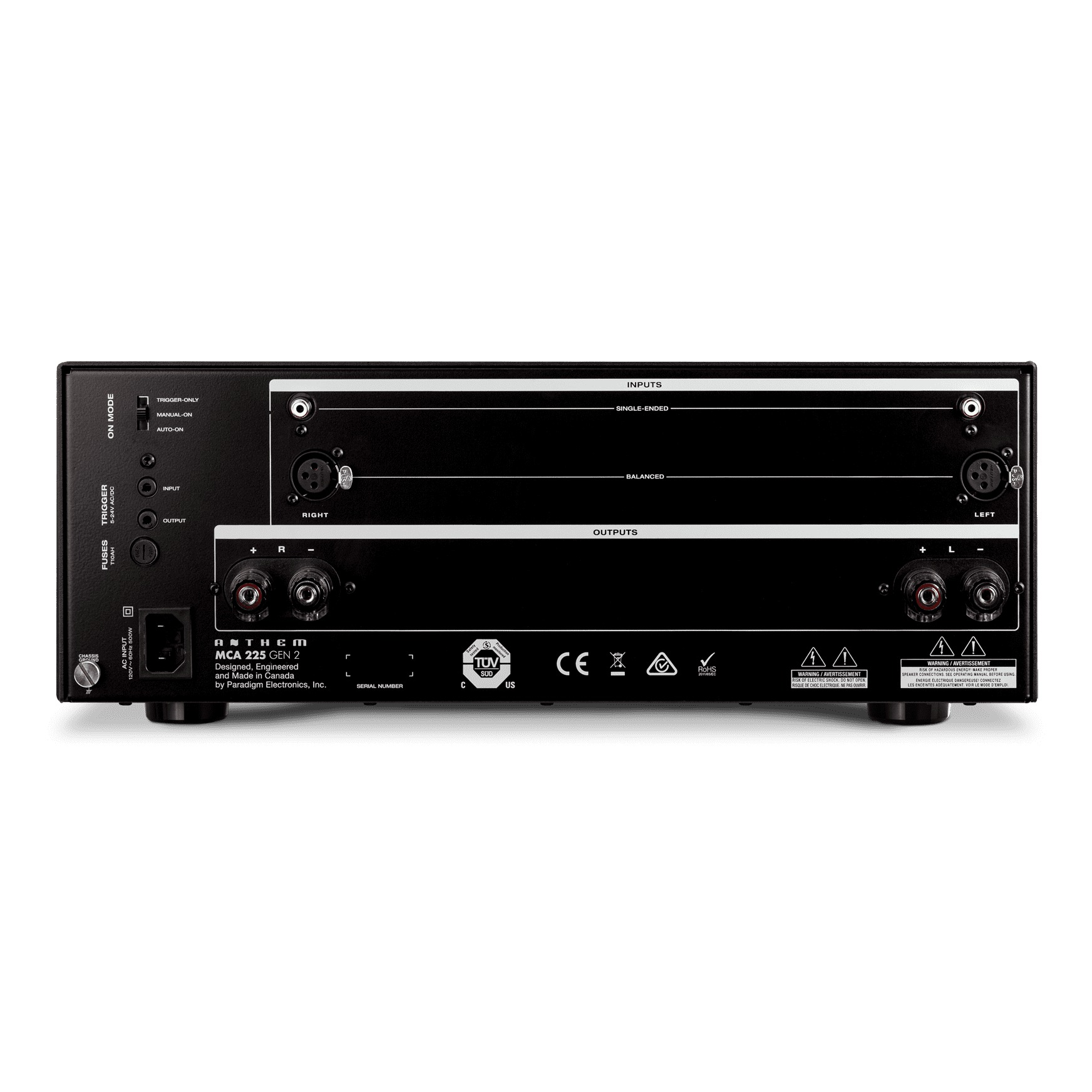Anthem MCA 225 Gen2 2 Channel Power Amplifier - Ultra Sound & Vision