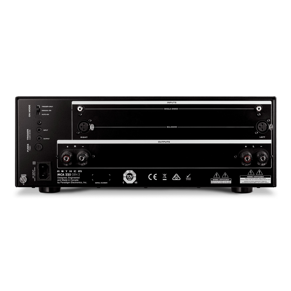Anthem MCA 225 Gen2 2 Channel Power Amplifier - Ultra Sound & Vision