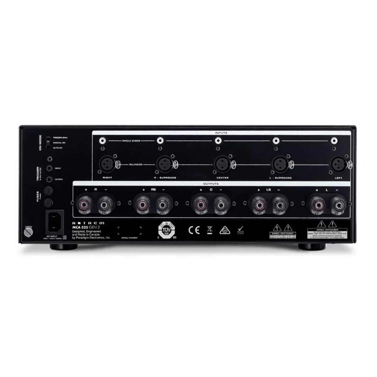 Anthem MCA525 Gen2 5 Channel Power Amplifier - Ultra Sound & Vision