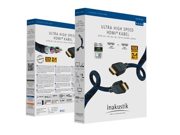 Inakustik Premium Ultra High Speed 10k HDMI Cable - Ultra Sound & Vision