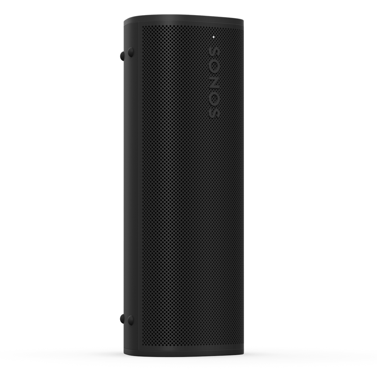 Black Sonos Roam 2 in front side angle