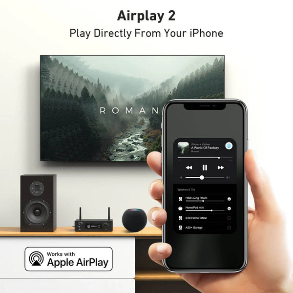 Arylic H50 Wireless Stereo Amplifier - Ultra Sound & Vision
