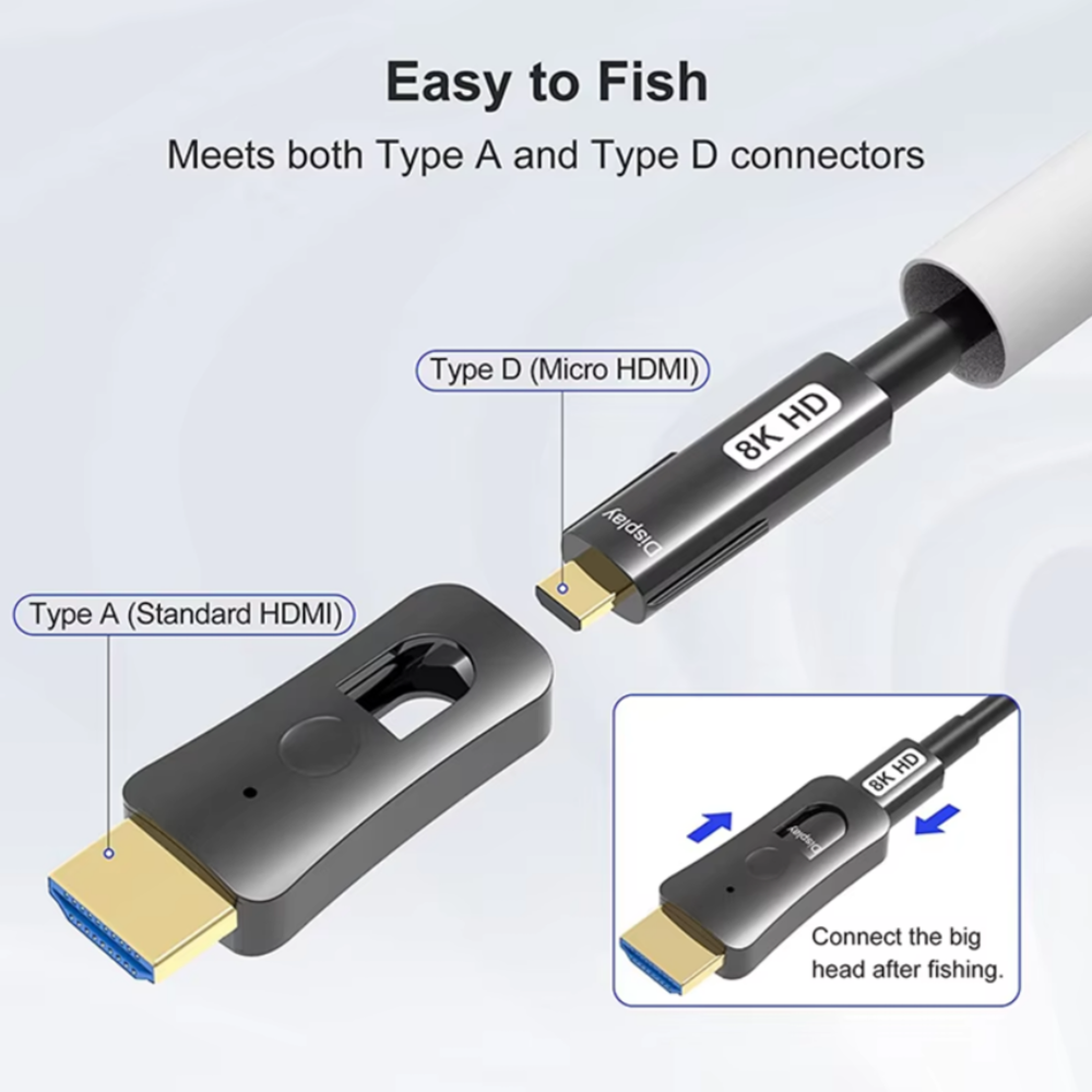 Linx 15m 8K AOC Fibre Optic HDMI 2.1 Cable — 48Gbps Ultra High Speed - Ultra Sound & Vision