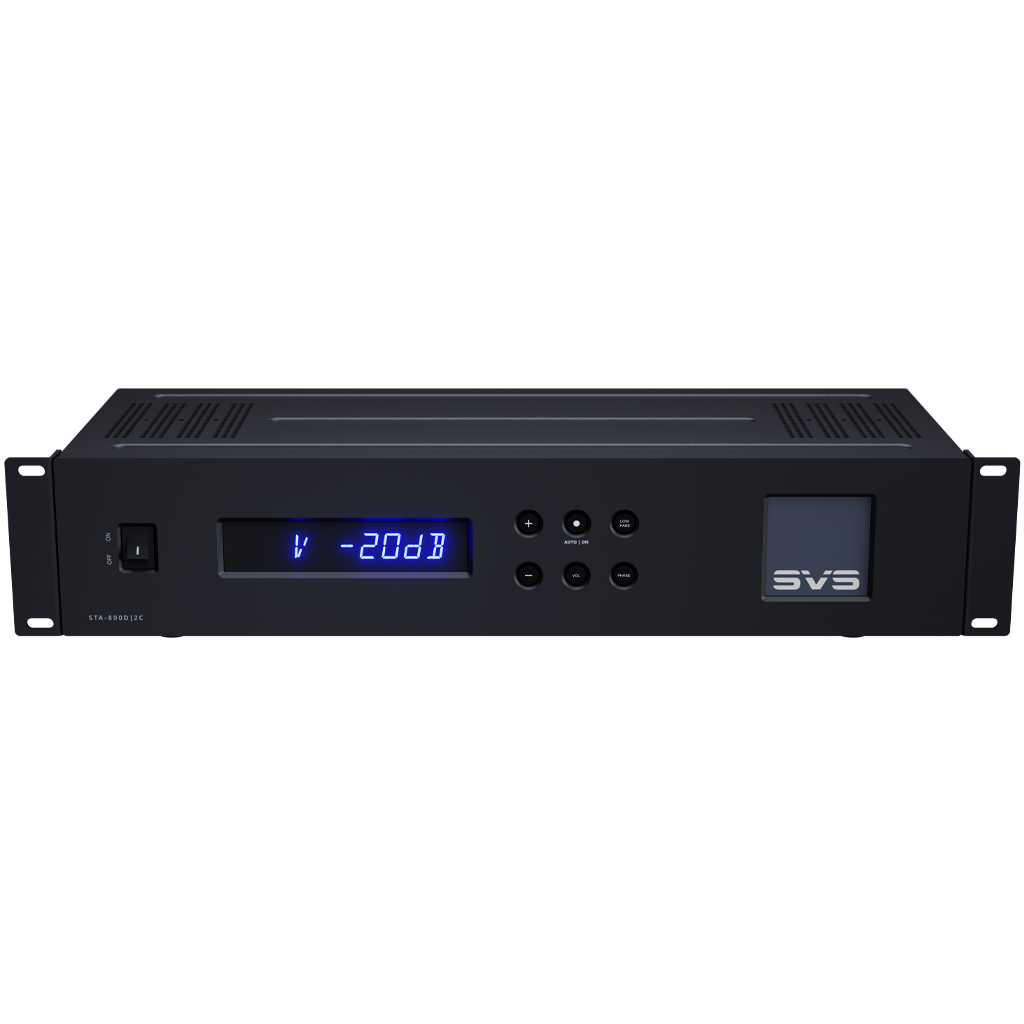 SVS Sledge STA-800D2C amplifier front panel