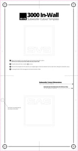 SVS 3000 In-Wall cutout template