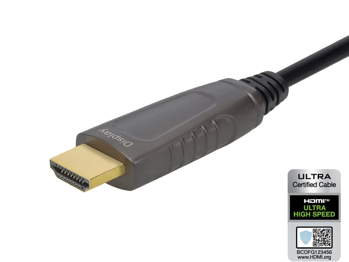 Monoprice 8K Ultra High Speed Fiber Optic HDMI Cable - Ultra Sound & Vision
