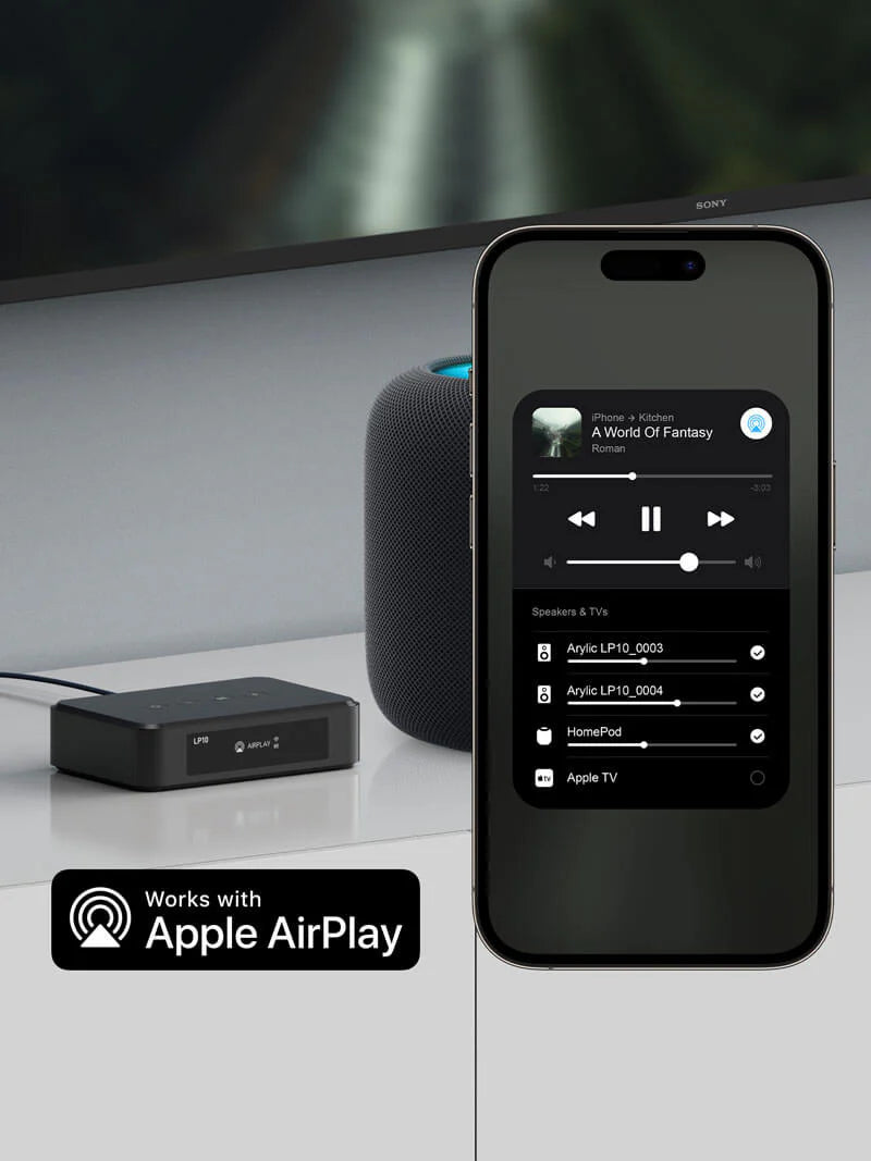 Arylic LP10 AirPlay 2 and Google Cast Music Streamer - Ultra Sound & Vision