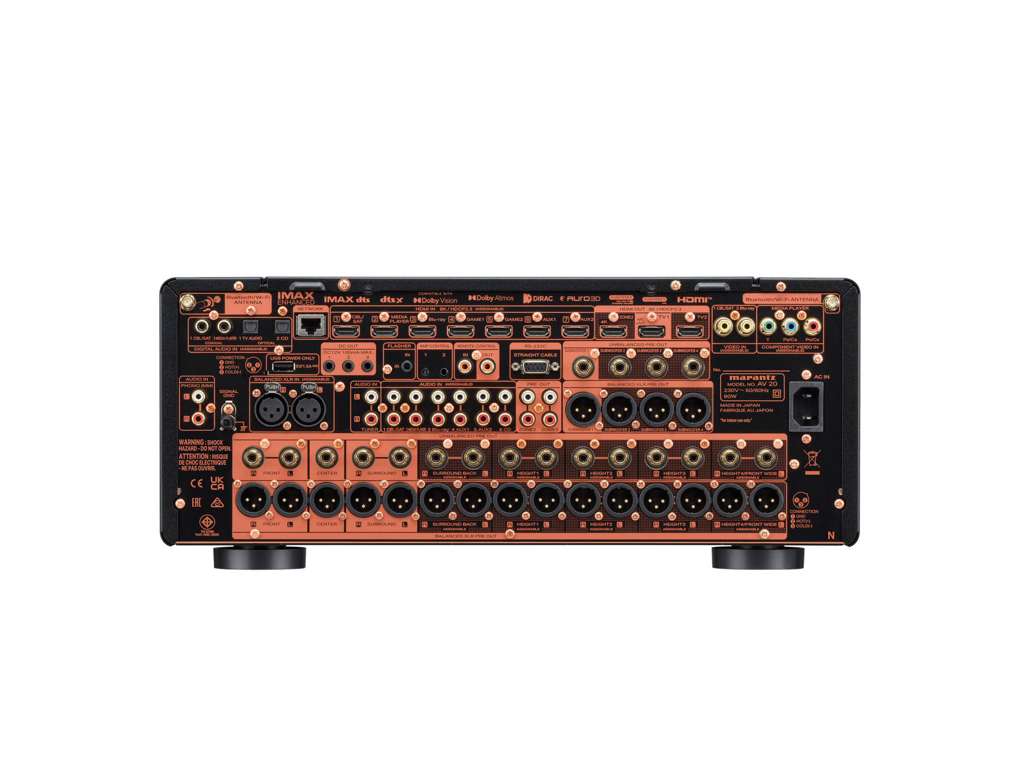 Marantz AV 20 Reference 13.4 Channel Balanced AV Preamplifier and Powered by HEOS™ - Ultra Sound & Vision