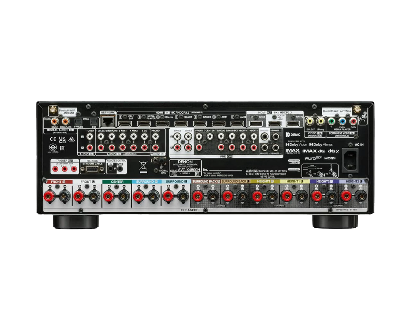 Denon AVC-X4800H 9.4 Channel AV Receiver with HEOS - Ultra Sound & Vision