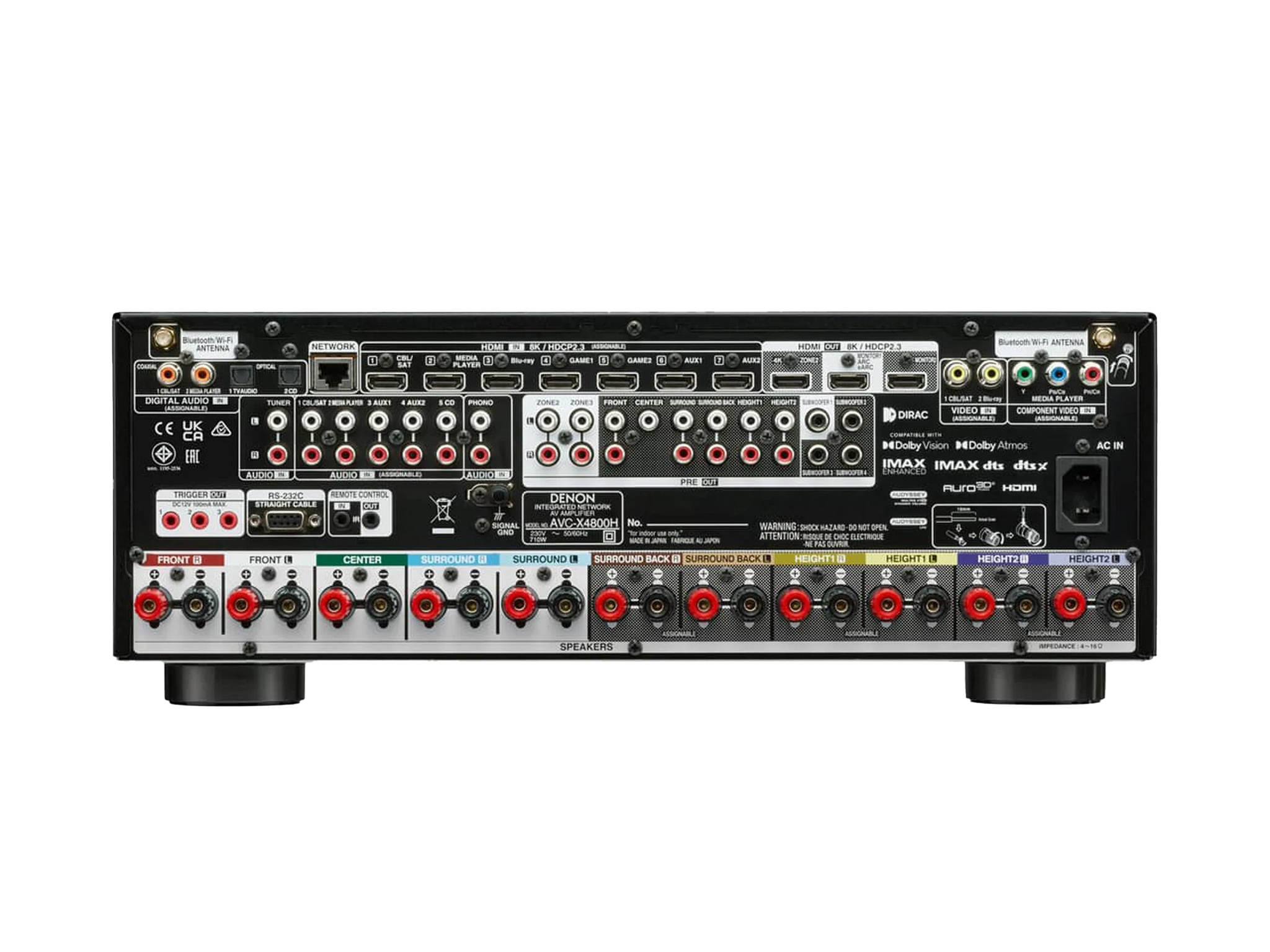 Denon AVC-X4800H 9.4 Channel AV Receiver with HEOS - Ultra Sound & Vision