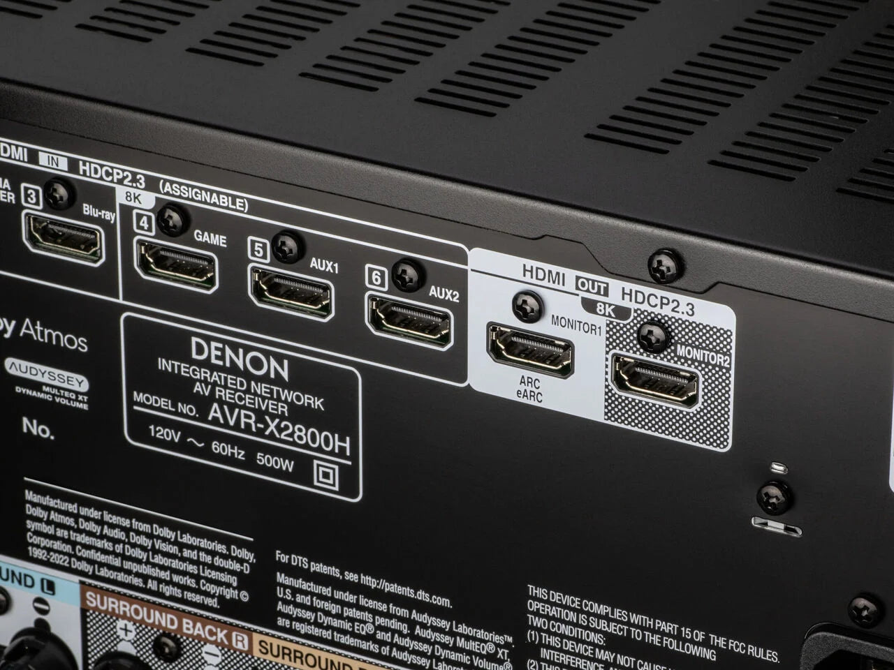 Denon AVR-X2800H 8K AV Receiver | 7.2Ch 95W HEOS – Ultra Sound