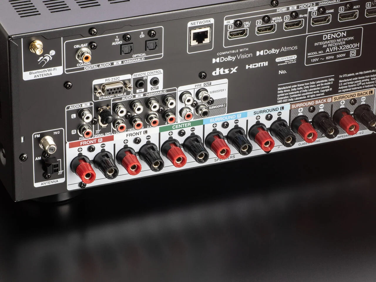 Denon AVR-X2800H 7.2 Ch. 95W 8K AV Receiver - Ultra Sound & Vision