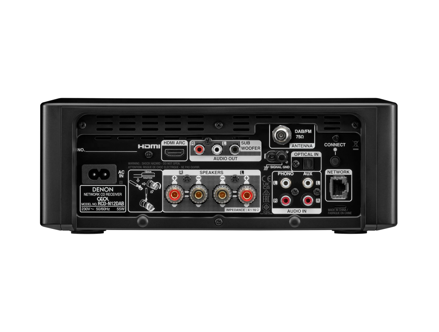 Denon CEOL N12DAB Compact Hi-Fi Network Music System with DAB+ - Ultra Sound & Vision