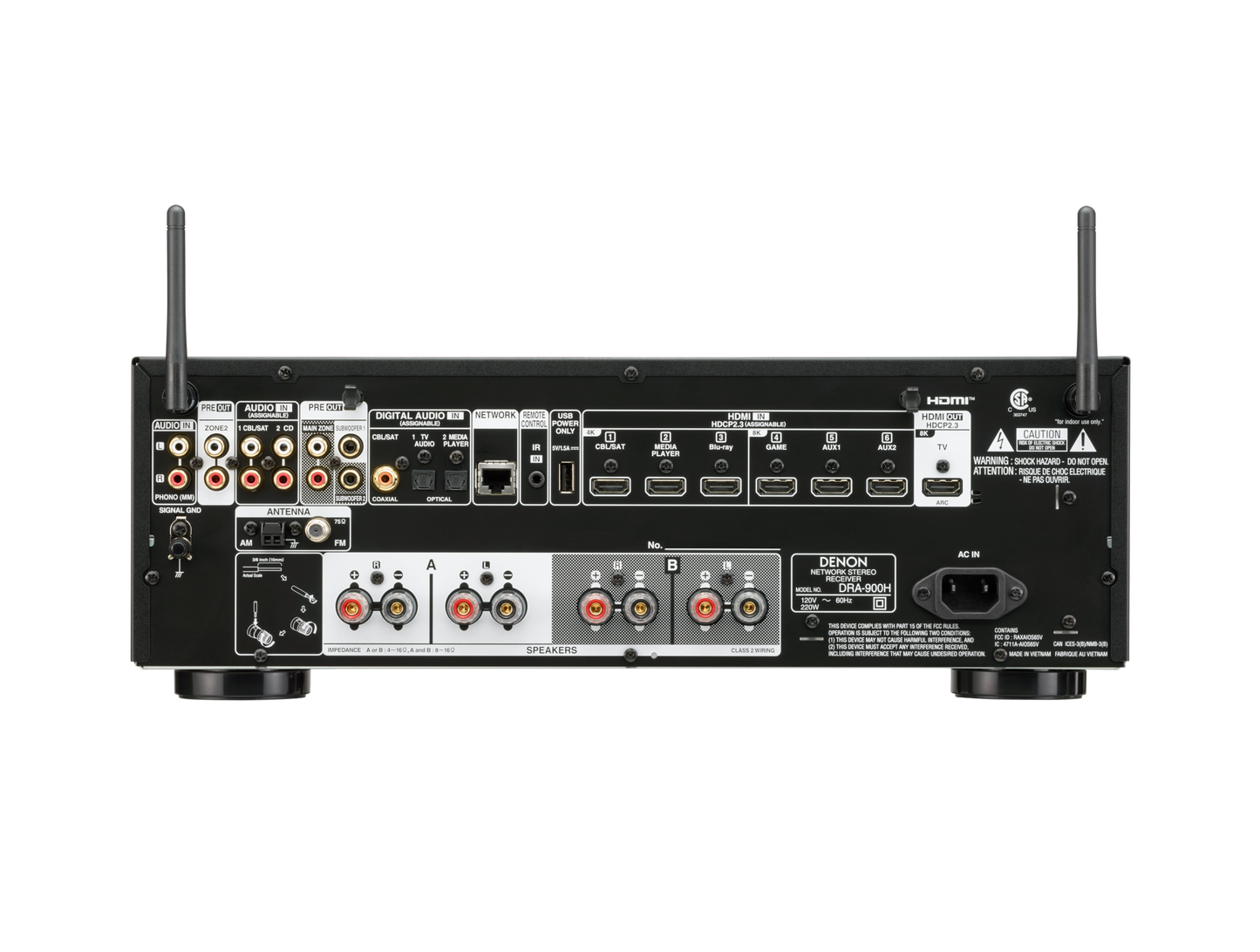 MartinLogan Foundation B2 & Denon DRA900H Network Receiver Bundle - Ultra Sound & Vision