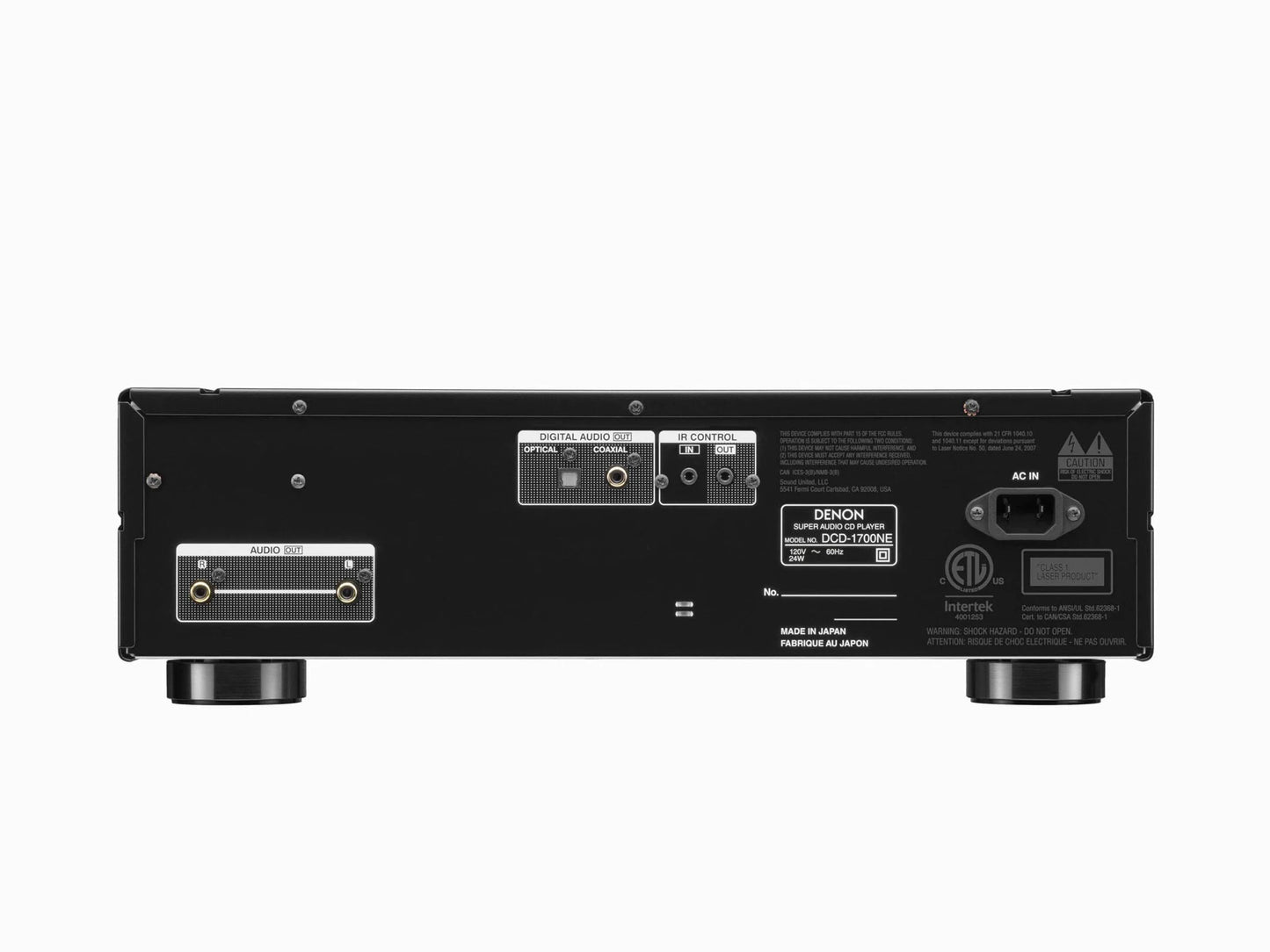 Denon DCD-1700NE CD/SACD player with Advanced AL32 Processing Plus - Ultra Sound & Vision