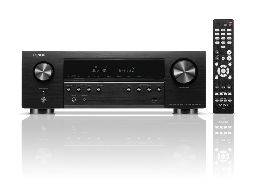 Denon AVR-S670H 5.2 Ch. 8K AV Receiver with HEOS - Ultra Sound & Vision