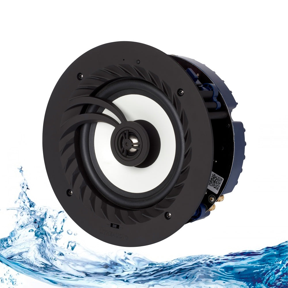 Lithe Audio 6.5" Bluetooth 5 IP44 Rated Bathroom Ceiling Speaker (Single) - Ultra Sound & Vision