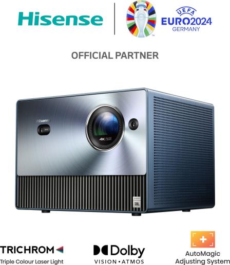 Hisense C1 Trichroma 4K Laser Mini Projector - Ultra Sound & Vision