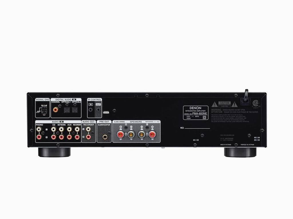 Denon PMA-600NE Integrated Amplifier - 45W Stereo Amp with Denon PMA-600NE Integrated Amplifier - 45W Stereo Amp with
