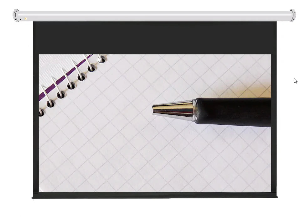 JK Standard Electric Screen 16:10 Matt White Fabric - Ultra Sound & Vision