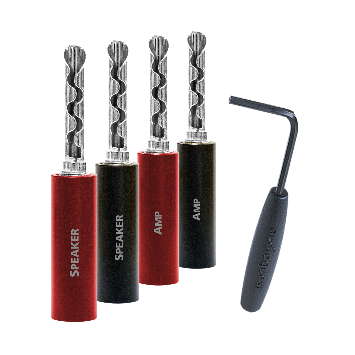 Audioquest SureGrip 100 Banana Plugs Set of 8 - Ultra Sound & Vision