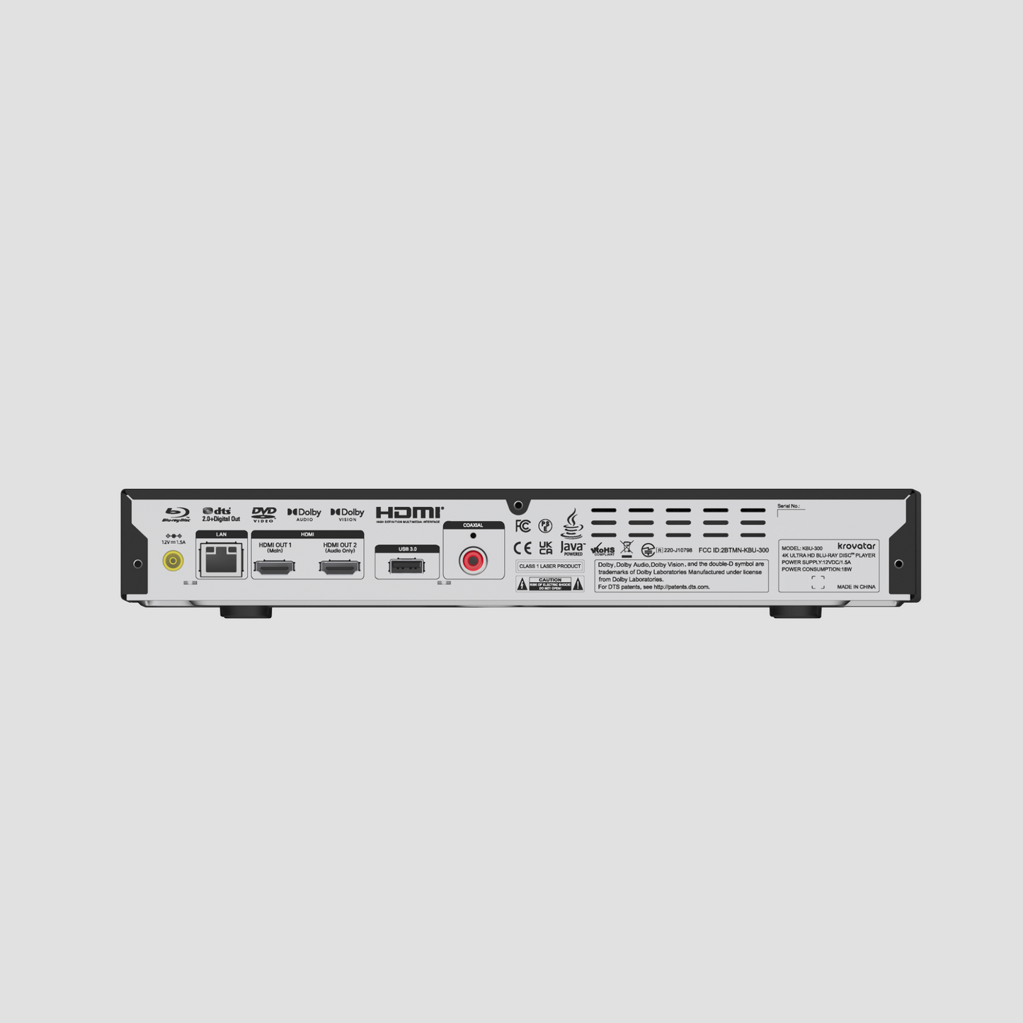 Krovatar KBU-300 4K Ultra HD Blu-ray Disc Player