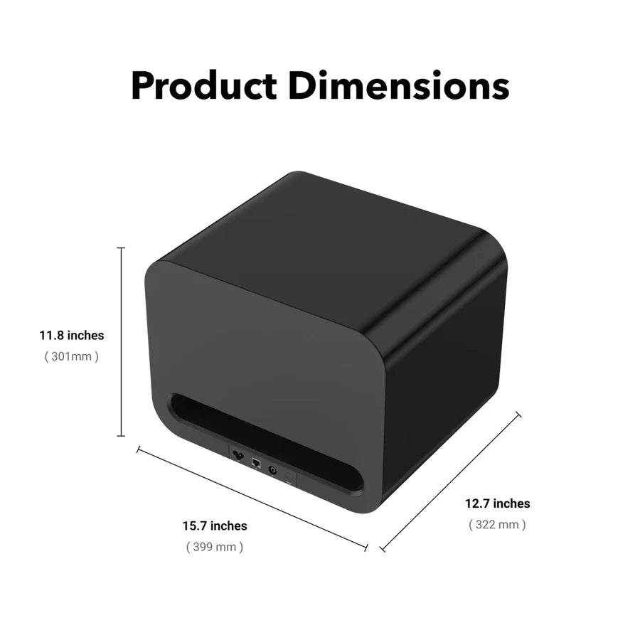 WiiM Sub Pro Wireless Subwoofer – Black - Ultra Sound & Vision