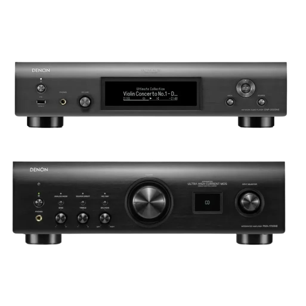 Denon PMA-1700NE + DNP-2000NE Premium Hi-Fi Combo - Ultra Sound & Vision