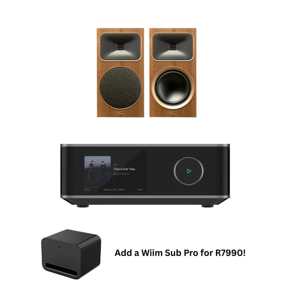 Martin Logan B2 Bookshelf with Wiim ULTRA AMP (Walnut) - Ultra Sound & Vision