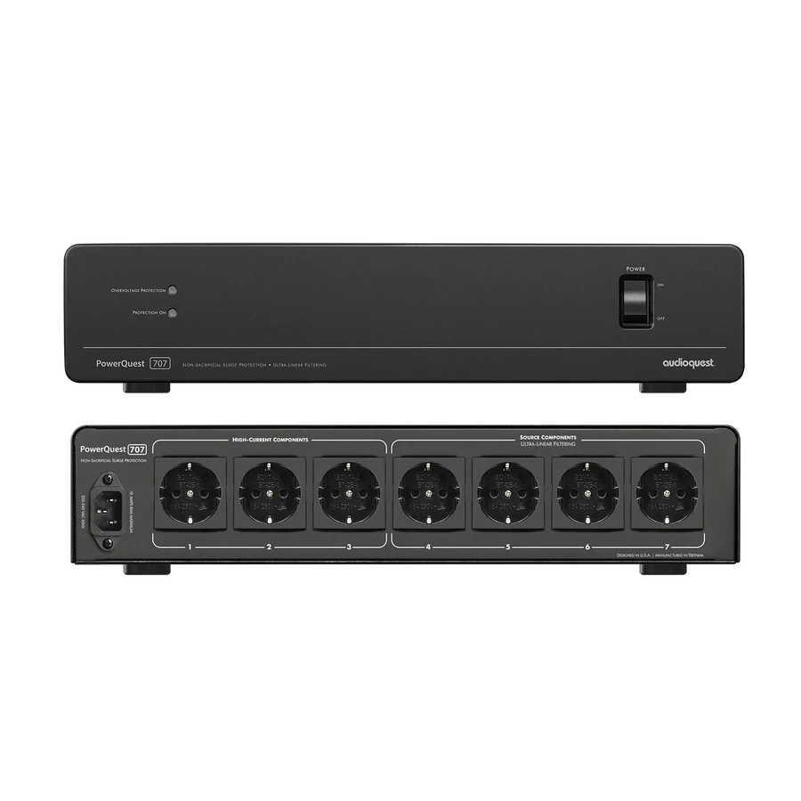 AudioQuest PowerQuest 707 12-Outlet Power Conditioner & Surge Protector - Ultra Sound & Vision