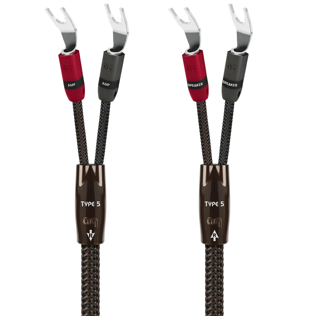 AudioQuest Type 5 Speaker Cable — Silver Banana