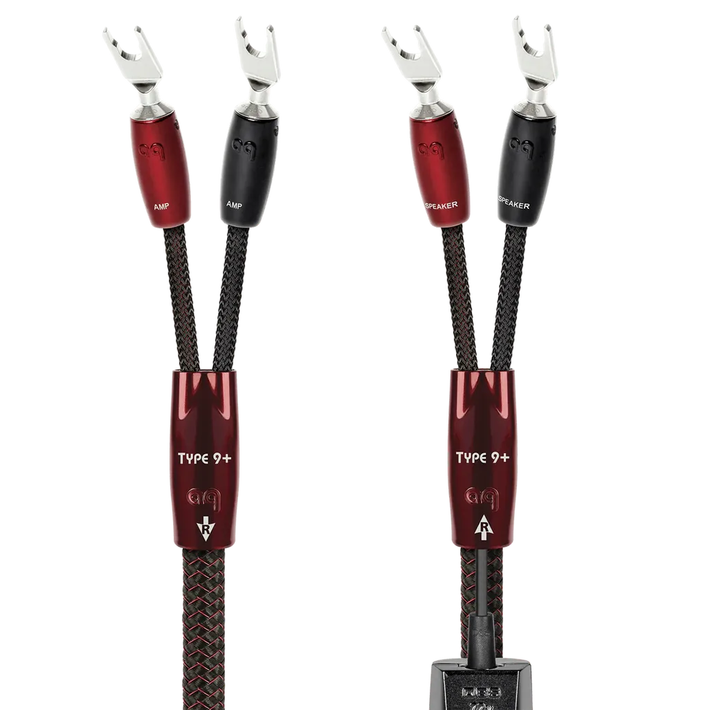 AudioQuest Type 9+ DBS Speaker Cable — Silver Banana
