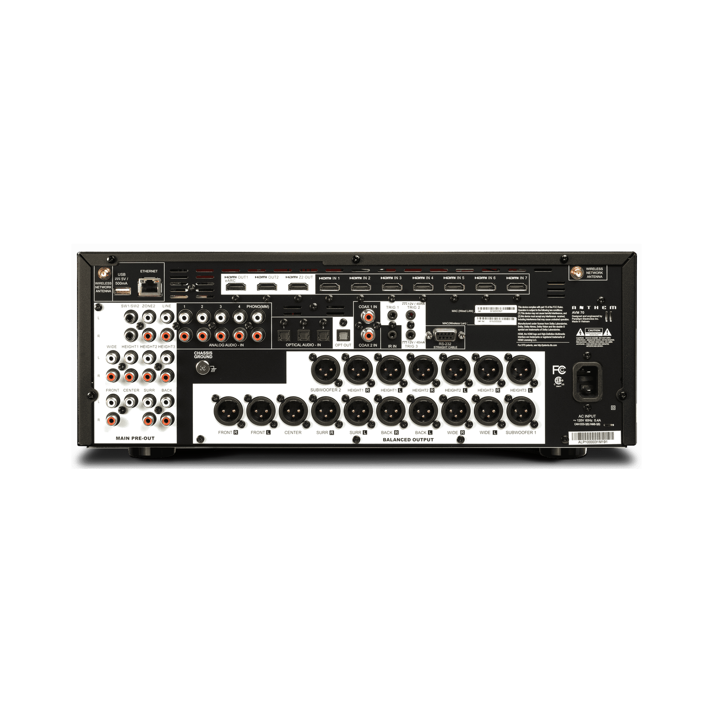 Anthem AVM 70 15.2 AV Processor - Ultra Sound & Vision