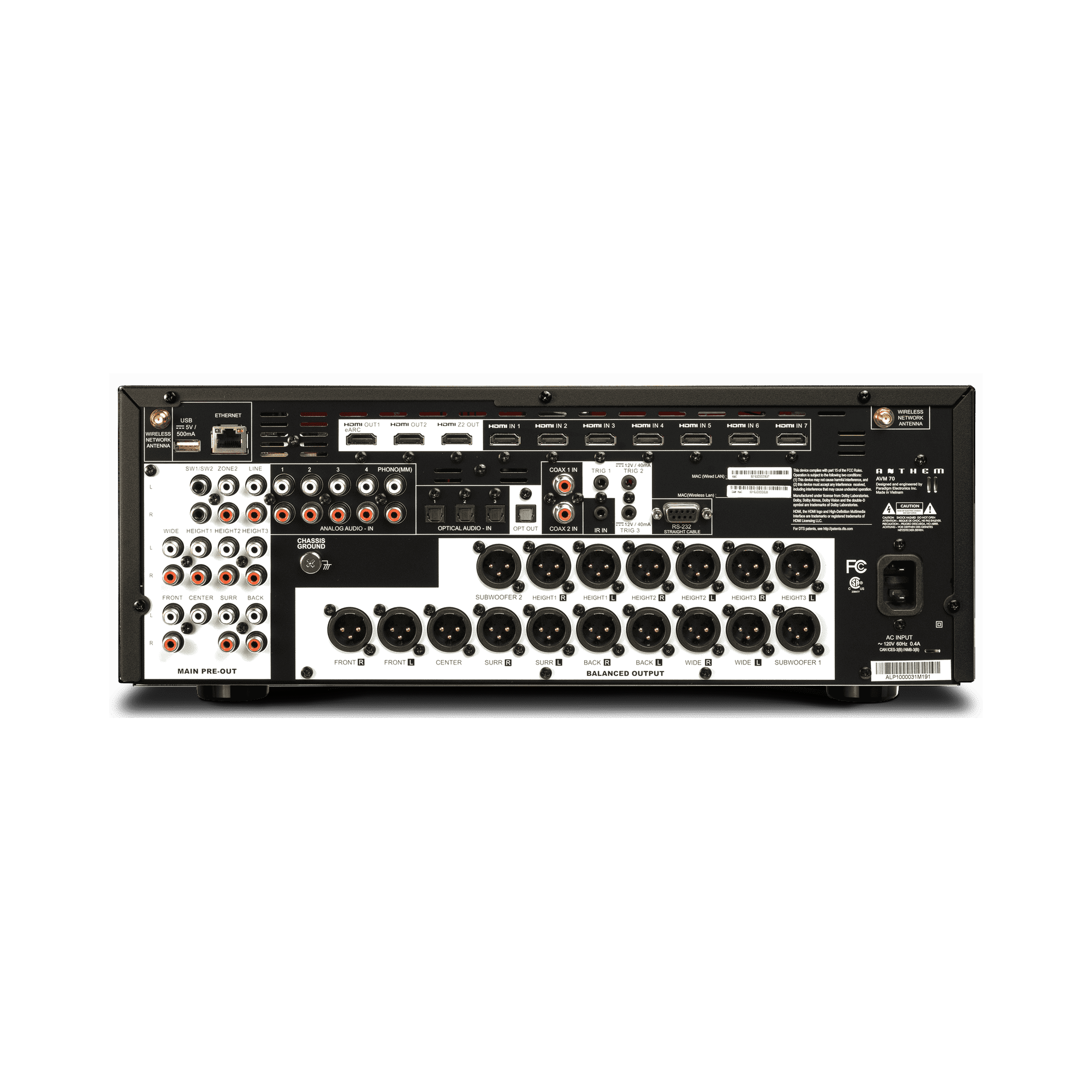 Anthem AVM 70 15.2 AV Processor - Ultra Sound & Vision