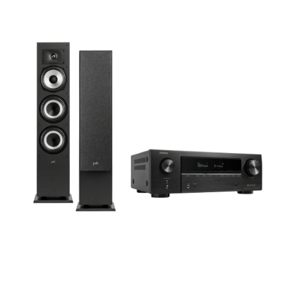Polk Audio MXT60/Denon AVRX1800H Combo (Black)