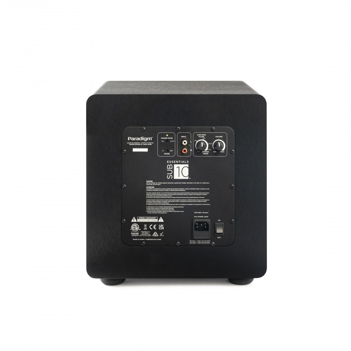 Paradigm Essentials Sub 10 - 10" Powered Subwoofer - Ultra Sound & Vision