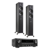 Polk Audio R500 + Denon DRA-900H Stereo Package — Black - Ultra Sound & Vision