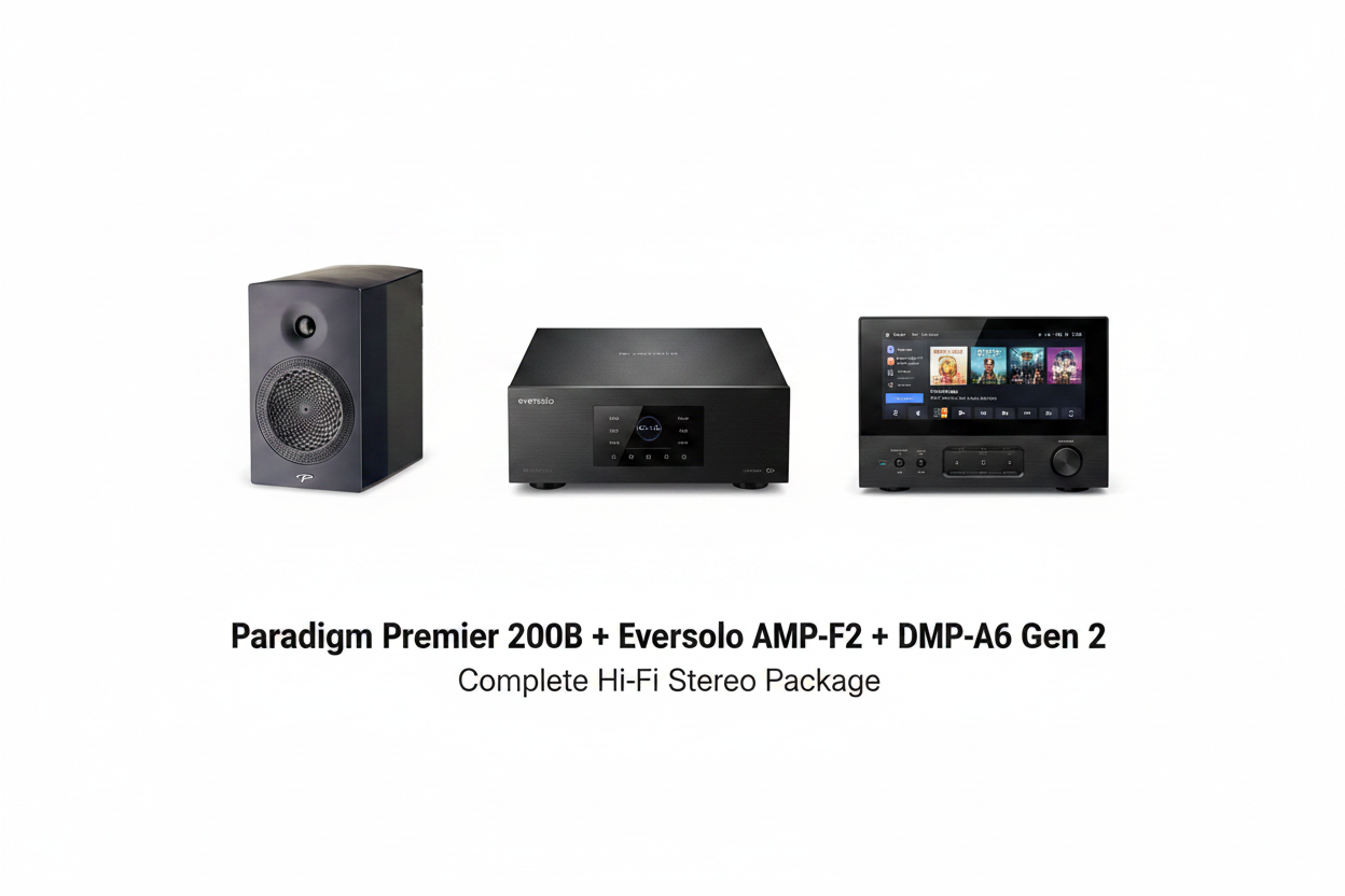 Paradigm Premier 200B (Black) + Eversolo AMP-F2 + DMP-A6 Gen 2