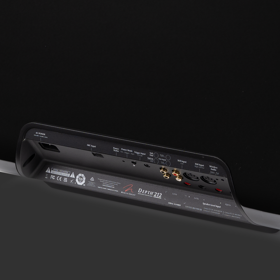 MartinLogan Depth 212 Subwoofer connections - Ultra Sound & Vision