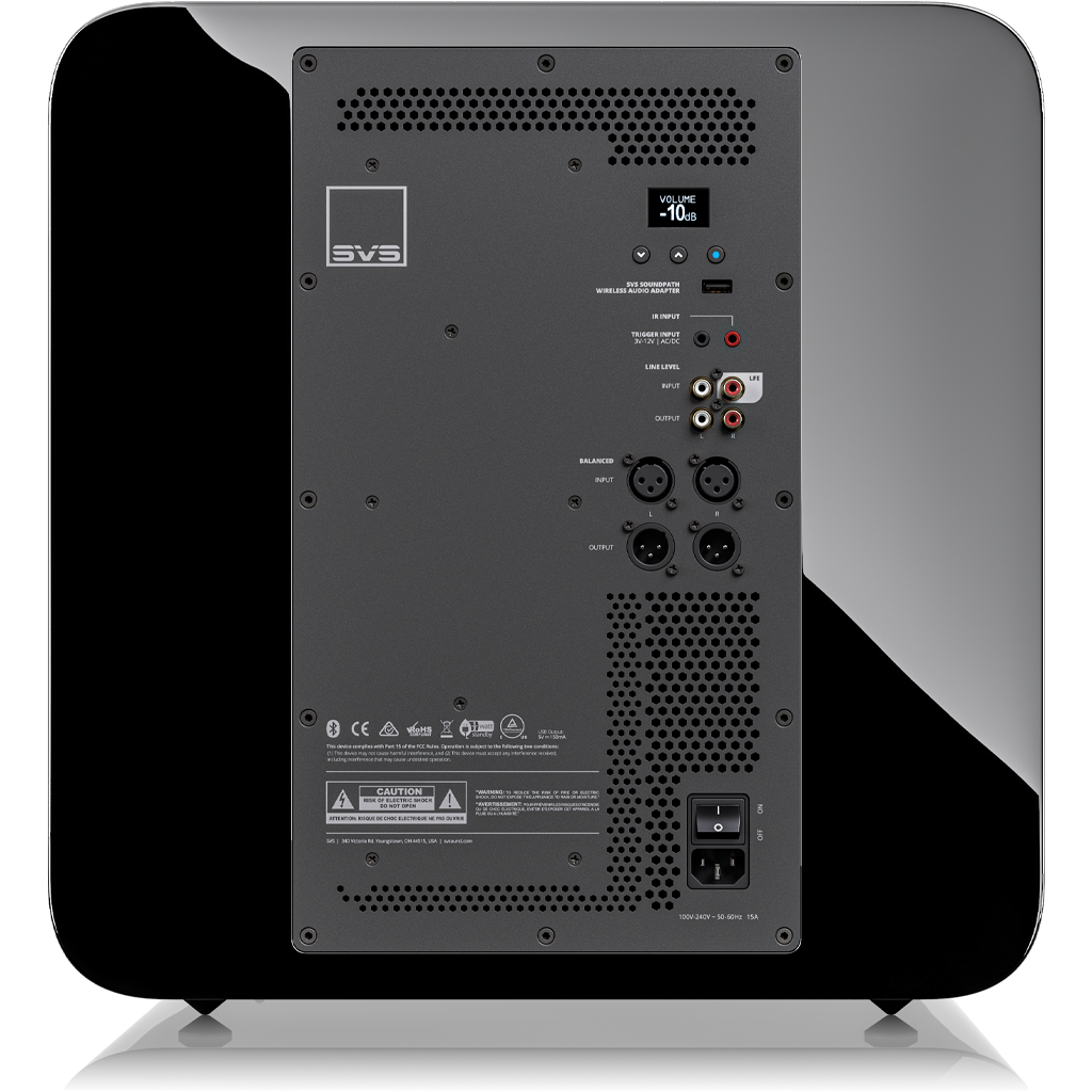 SVS SB-5000 R|Evolution rear amplifier panel