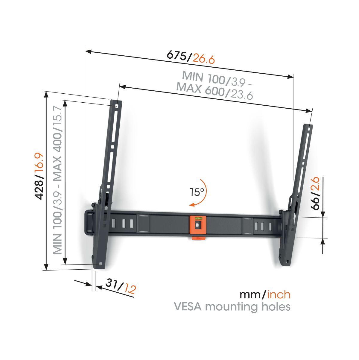 Vogels TVM 1615 Tilting TV Wall Mount - Ultra Sound & Vision
