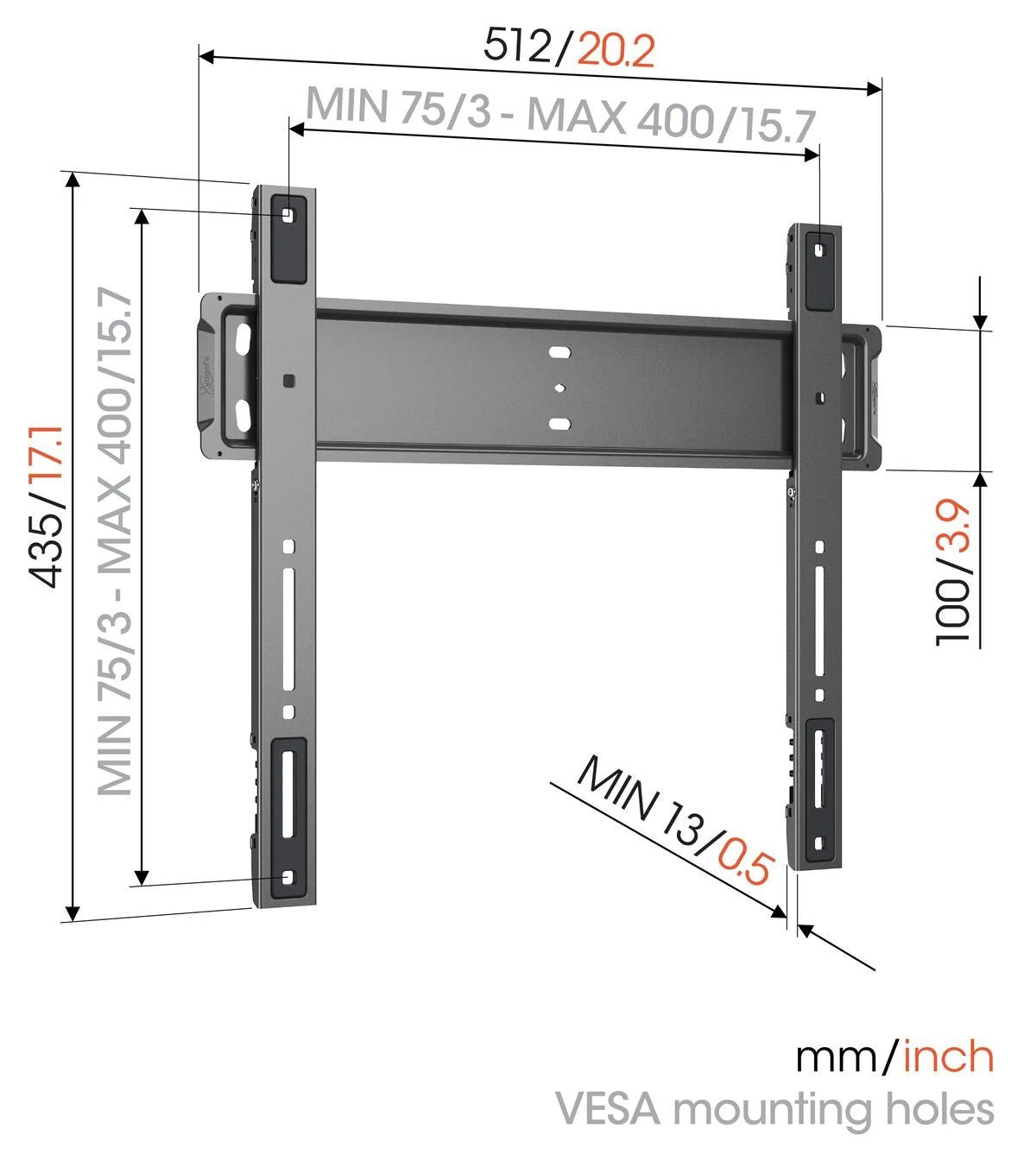 Vogels TVM 5505 Elite Fixed TV Wall Mount 32"-77"