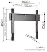 Vogels TVM 5505 Elite Fixed TV Wall Mount 32"-77"