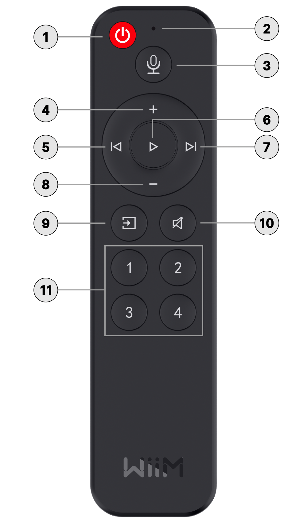 WiiM Voice Remote - Ultra Sound & Vision