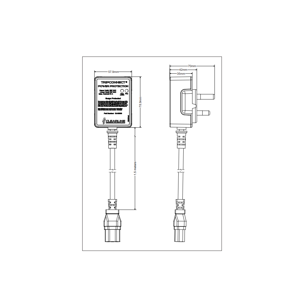 Clearline 12-00333 Power Tripconnect - Ultra Sound & Vision