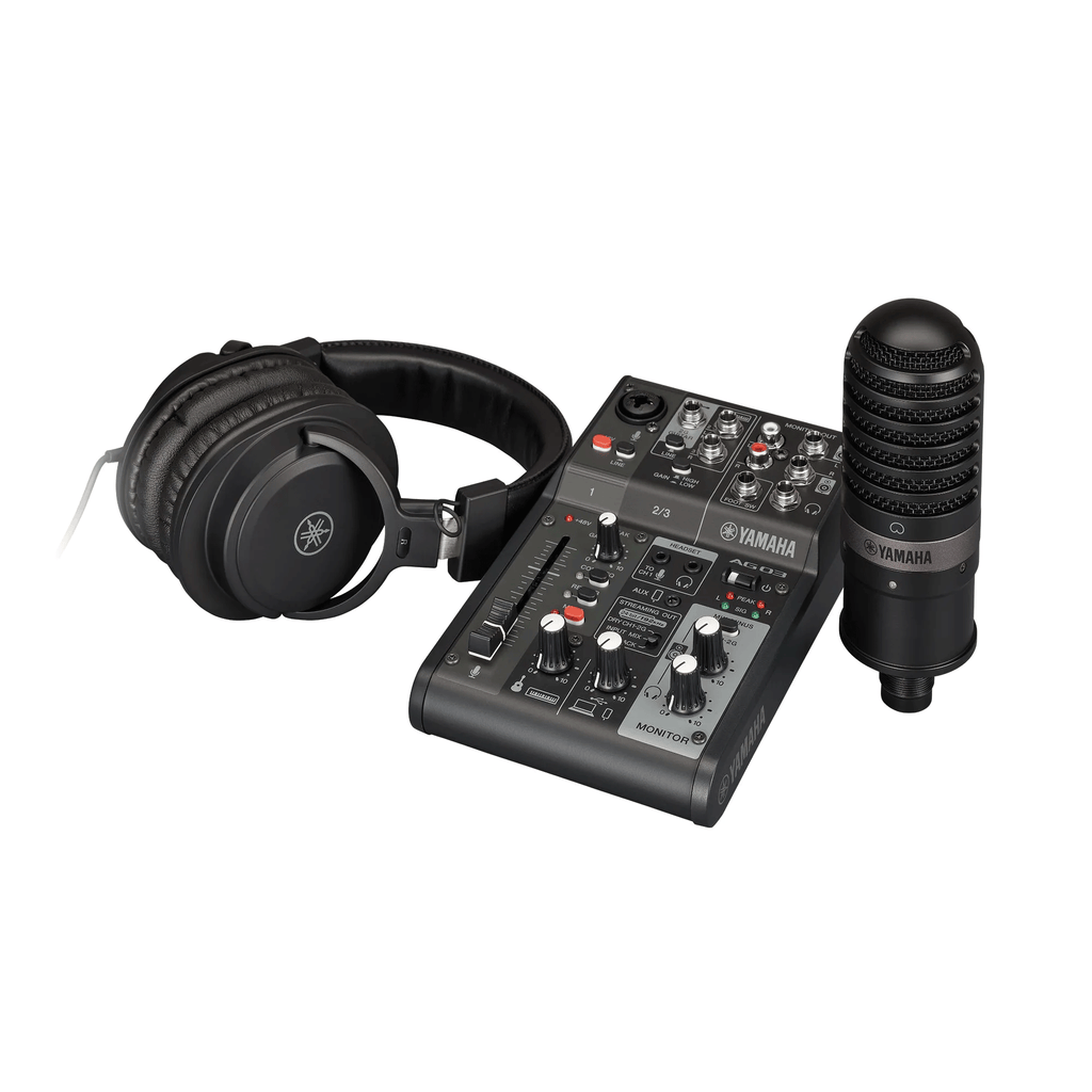 Yamaha AG03MK2 LSPK Live Streaming Pack - Ultra Sound & Vision