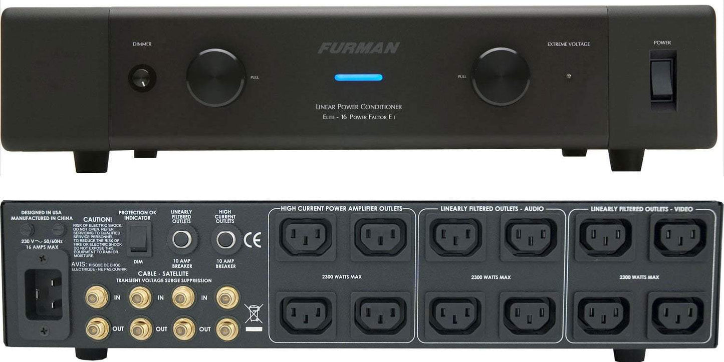 Furman Elite-16 PF E i Ultra-Linear AC Power Conditioner - Ultra Sound & Vision