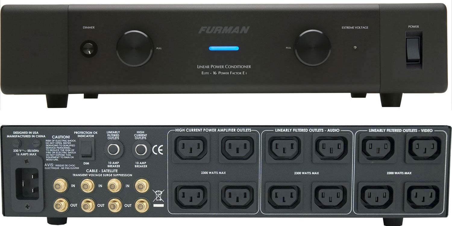 Furman Elite-16 PF E i Ultra-Linear AC Power Conditioner - Ultra Sound & Vision