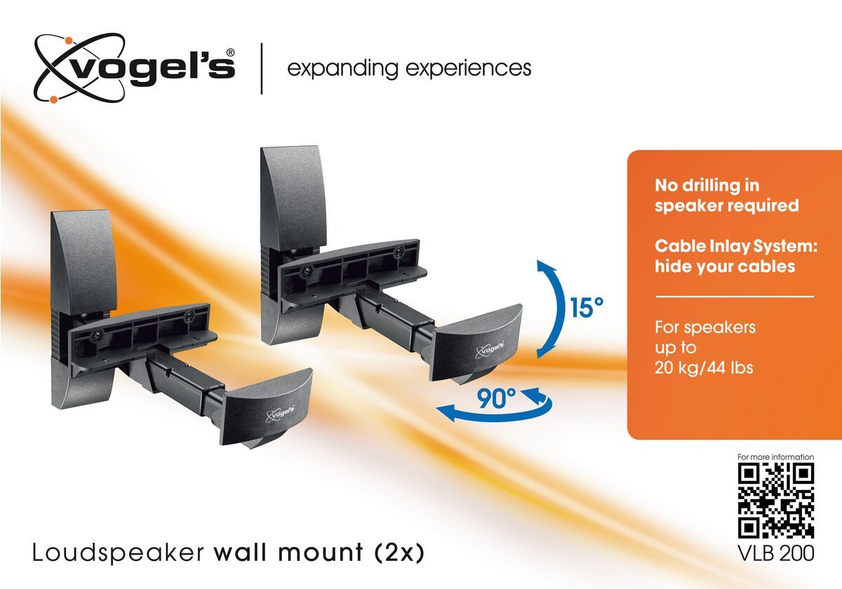 Vogels VLB200 Loudspeaker Wall Bracket - Pair - Ultra Sound & Vision