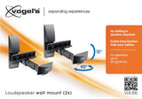 Vogels VLB200 Loudspeaker Wall Bracket - Pair - Ultra Sound & Vision